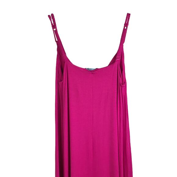Cynthia Rowley Maxi Dress Womens XS Pink High Low Vacation Beach Boho Sleeveless - Picture 7 of 7